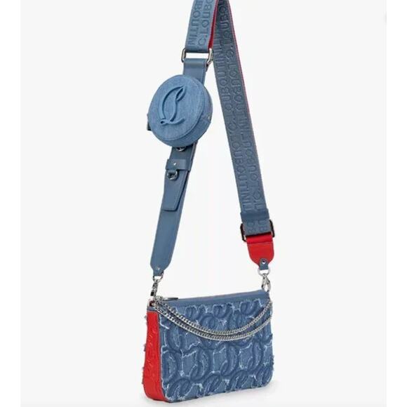 ❌❌SOLD❌❌Christian Louboutin Denim Hybrid Loubila Bag | NWT - Picture 2 of 10